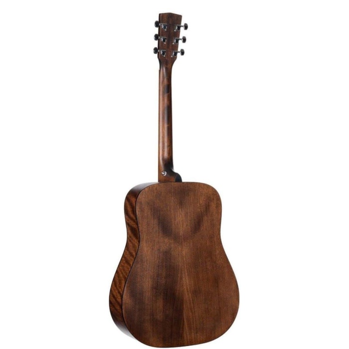 Cort Earth60M OP Masif Kapak Akustik Gitar (Başlangıç/Orta Seviye) | Masif Maun Üst Kapak, Dreadnought Kasa Yapısı ve Open Pore Doğal Ahşap Dokusu